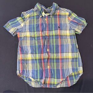 Ralph Lauren Kids Multicolor Plaid Button Down Shirt Easter
